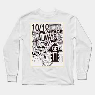 Pony Poster (Tracklist) - Rex Orange County Long Sleeve T-Shirt